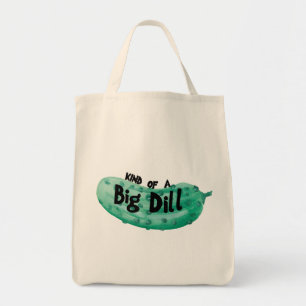 Watercolor-Taschen-Tasche, großer Dill Tragetasche