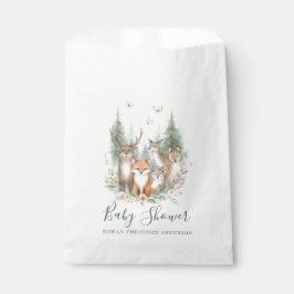 Watercolor-Tiere in Holz Geschenktütchen