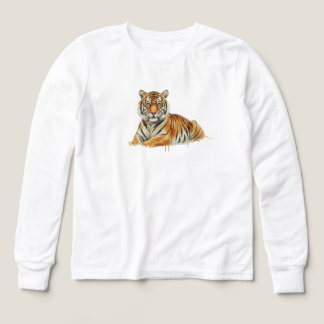 Watercolor Tiger Illustration – Majestic Wildlife 
