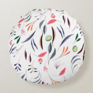 Watercolor-Tischdecken Rundes Kissen