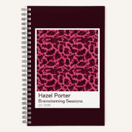 Watercolor Tortoiseshell Spiral Notebook Notizbuch