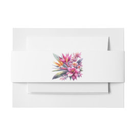 Watercolor Tropical Bliss-Wedding- Einladungsbanderole