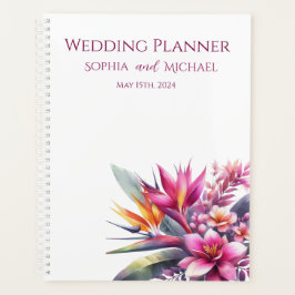 Watercolor Tropical Bliss-Wedding-Planner Planer