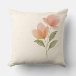 Watercolor Tulip Mother’s Day  Kissen