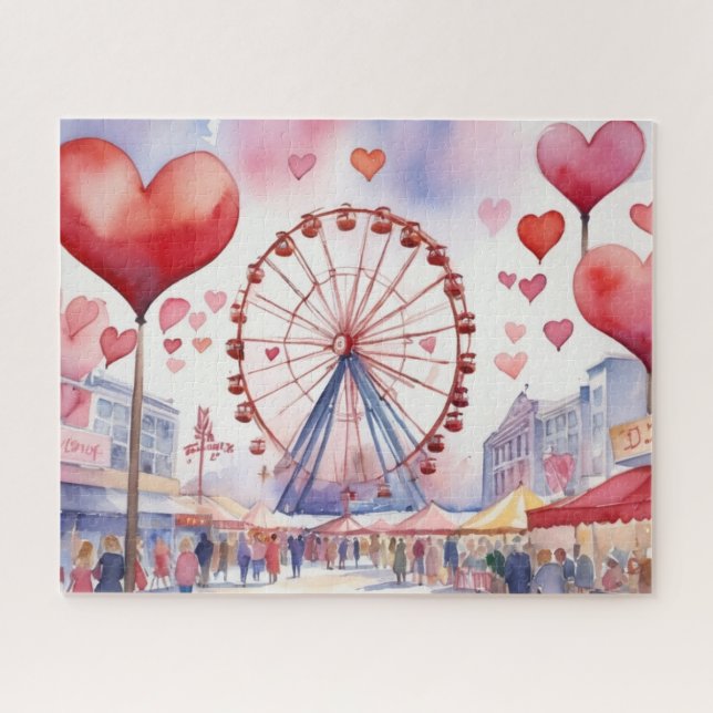 Watercolor Valentines Messe (Horizontal)