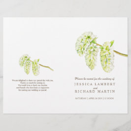 Watercolor vert saule catamaran programme de maria