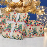 Watercolor Vintage Christmas Nutcracker Geschenkpapier<br><div class="desc">Weihnachtskitcracker</div>