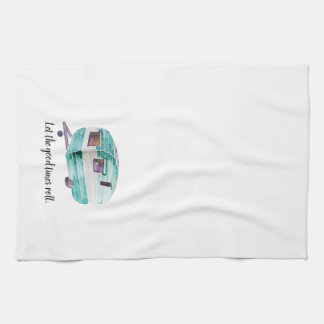 Watercolor-Vintages Retro Handtuch