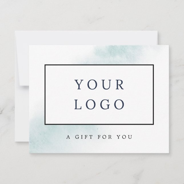 Watercolor Wash | Blue Gift Certificate (Vorderseite)