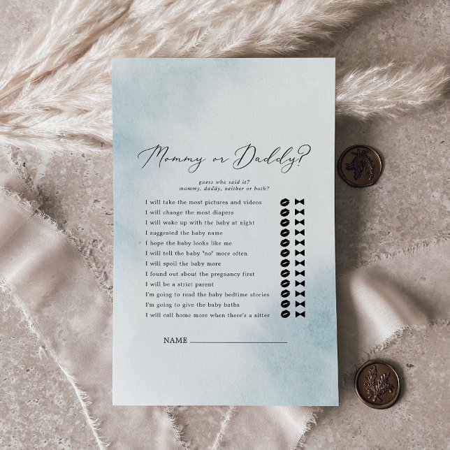 Watercolor Wash | Blue Mommy or Daddy Game (Von Creator hochgeladen)