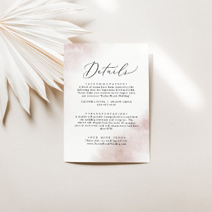 Watercolor Wash   Blush Details Umschließungskarte Begleitkarte