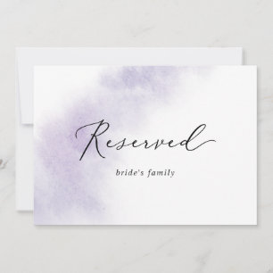 Watercolor Wash Lila reserviertes Zeichen