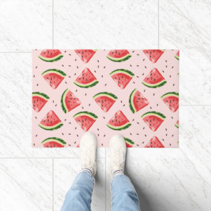 Watercolor Watermelon Frucht Muster Fußmatte