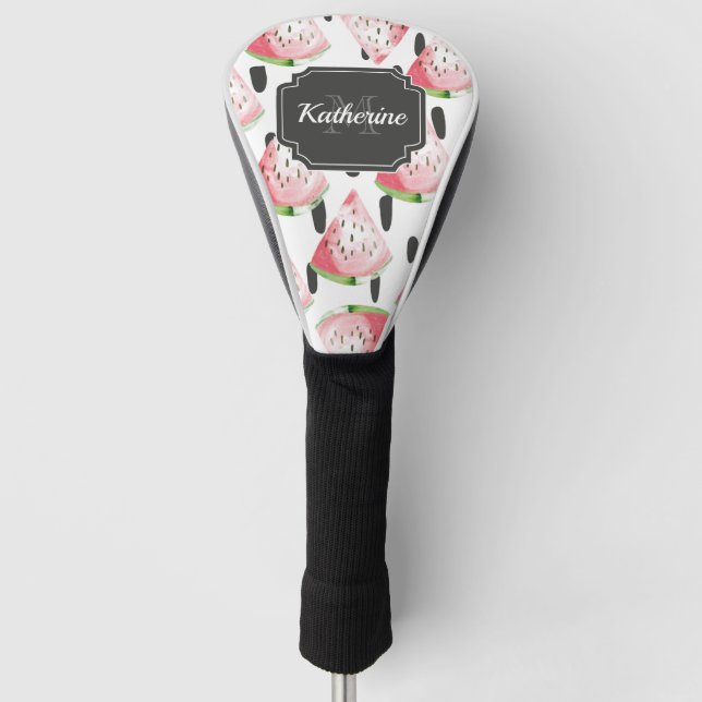 Watercolor Watermelon Golf Headcover (Vorderseite)