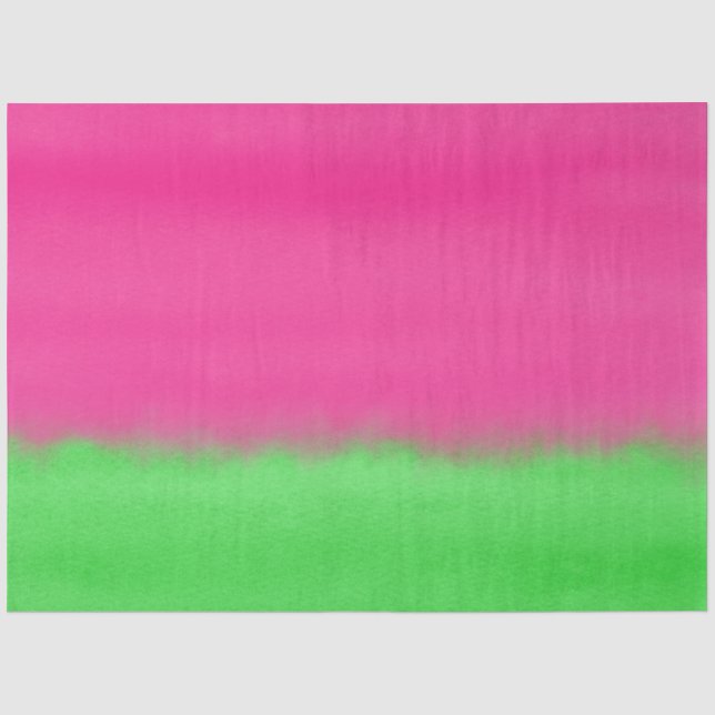 Watercolor Watermelon Ombre Seidenpapier (Vorderseite)