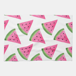 Watercolor Watermelone Wedges Geschirrtuch
