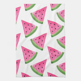 Watercolor Watermelone Wedges Geschirrtuch