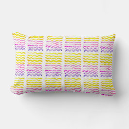 Watercolor Wave Design Pillow Lendenkissen
