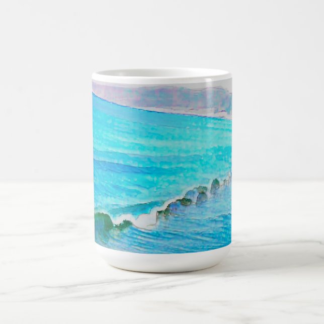 Watercolor Waves  Kaffeetasse (Mittel)