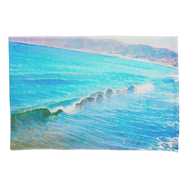 Watercolor Waves  Kissenbezug (Vorderseite)