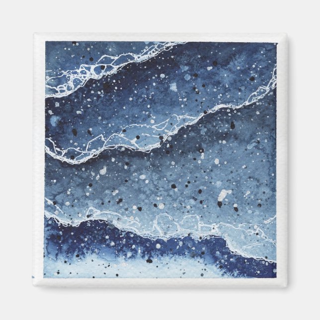 Watercolor Waves Magnet (Vorne)