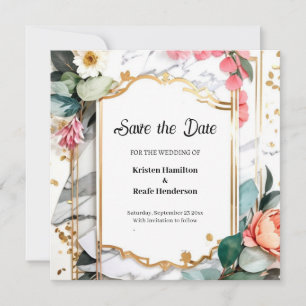 Watercolor Wedding Enregistrer La Carte Date