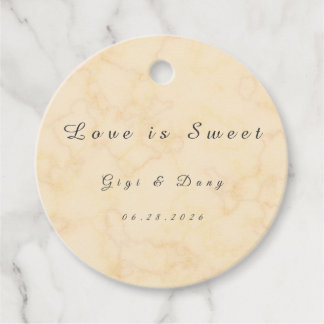 Watercolor Wedding Favor Tag Geschenkanhänger