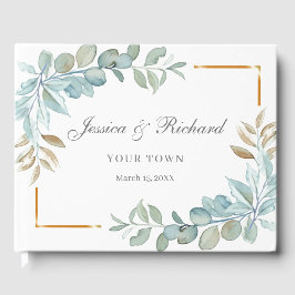 Watercolor Wedding Guest Book Gästebuch