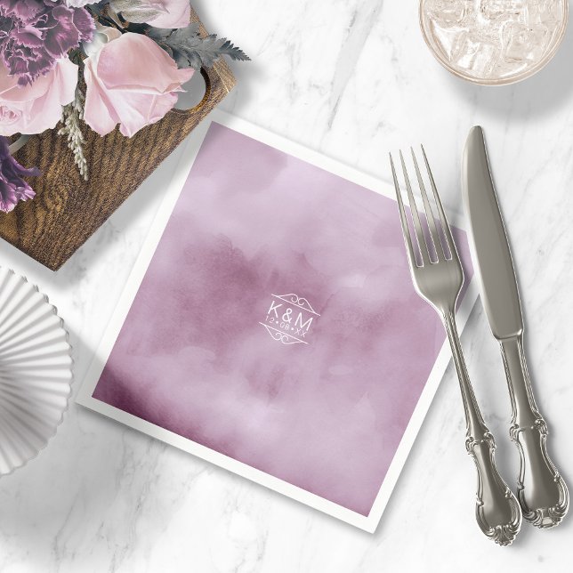Watercolor Wedding Lilac ID654 Serviette (Von Creator hochgeladen)