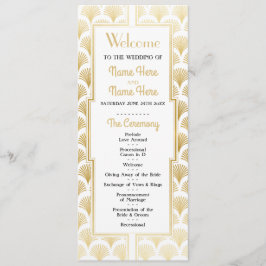 Watercolor Wedding Program 1920er Jahre Art Deco G Programm