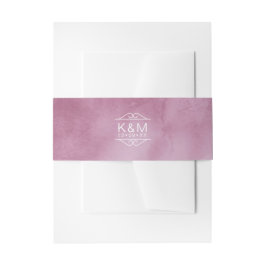 Watercolor Wedding Table Lilac ID654 Einladungsbanderole