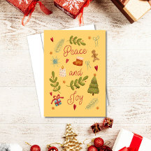 Watercolor-Weihnachten Frieden und Freude