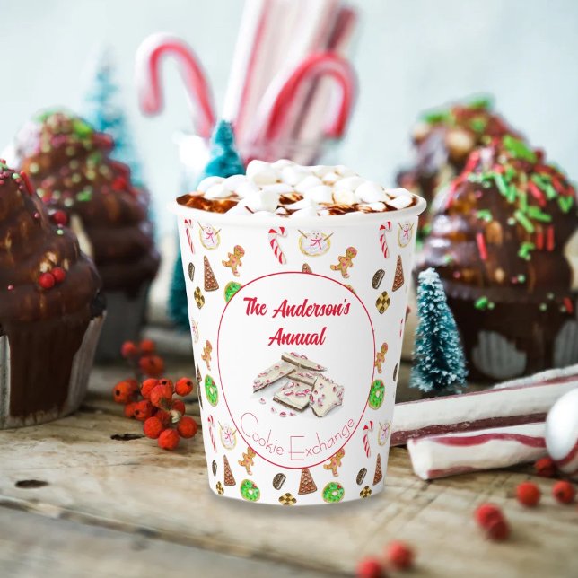 Watercolor Weihnachtscookies tauschen Pappbecher (Von Creator hochgeladen)