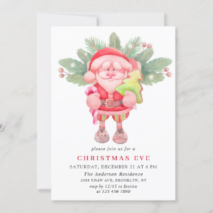 Watercolor Weihnachtsfeier Weihnachten Einladung