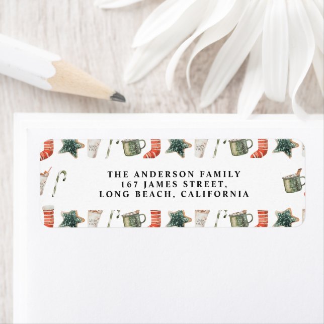 Watercolor Weihnachtsgebäck Traditionell elegant (Insitu)