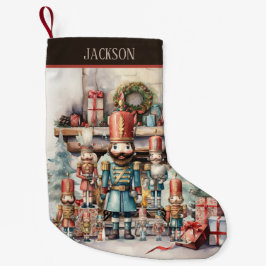 Watercolor Weihnachtskitcracker hinzufügen Kleiner Weihnachtsstrumpf
