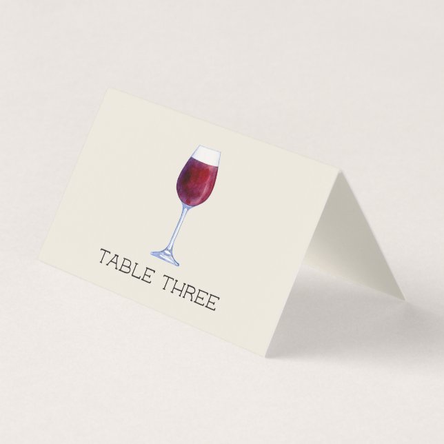 Watercolor Wein Personalisierte Tafelweine Platzka (Vorderseite)
