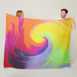 Watercolor-Welle - Fleece-Decke Fleecedecke