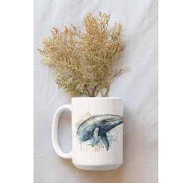 Watercolor Whale Wonder Kaffeetasse