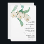 Watercolor White Orchids Floral Wedding Einladung<br><div class="desc">A beautiful watercolor wedding design featuring white Orchid botanicals. An arrangement of watercolor Orchids with greenery. A modern minimalist design for anyone who loves white watercolor Orchids and leaves and botanical themed wedding stationery. An elegant white Orchids and greenery wedding invitation design with modern elements. Matching wedding stationery items and...</div>