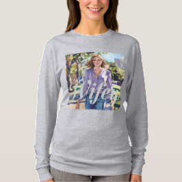 Watercolor Wifey T - Shirt