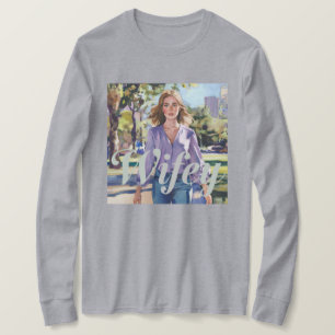 Watercolor Wifey T - Shirt