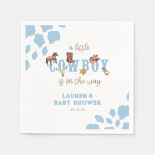 Watercolor Wild West Little Cowboy Baby Boy Dusche Serviette