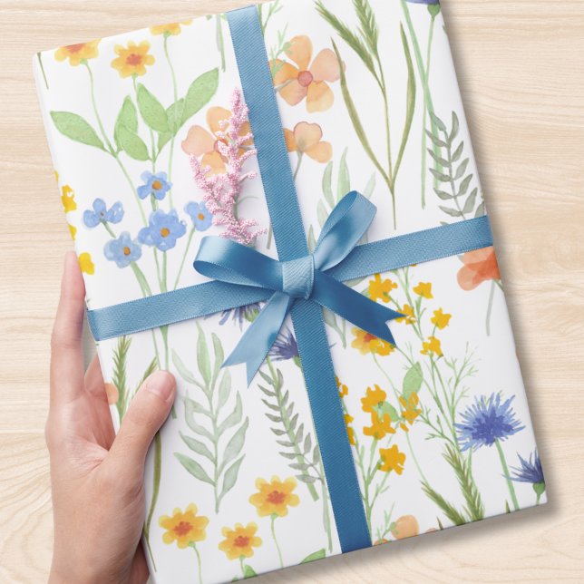 Watercolor Wildflower  Geschenkpapier (Von Creator hochgeladen)