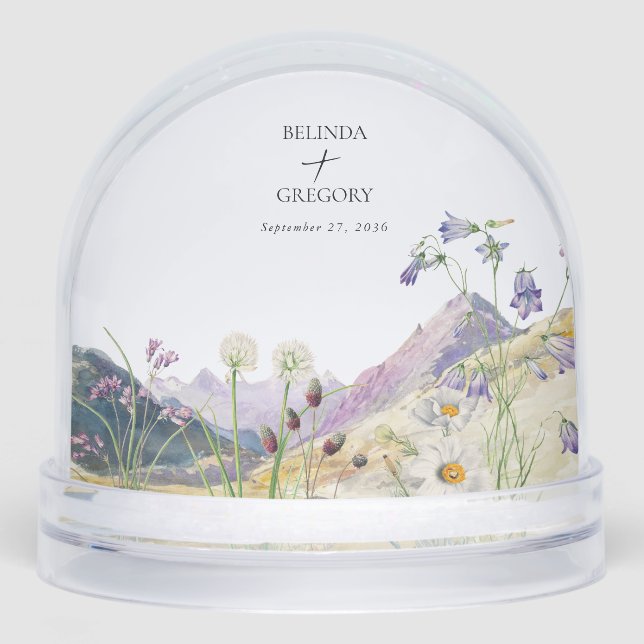 Watercolor Wildflower Mountain Wedding Favor (Avant)