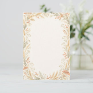 Watercolor Wildflower Wedding RSVP Card Karte