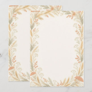 Watercolor Wildflower Wedding Thank You Card Dankeskarte