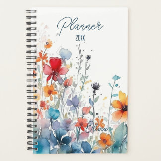 Watercolor Wildflowers Name And Year