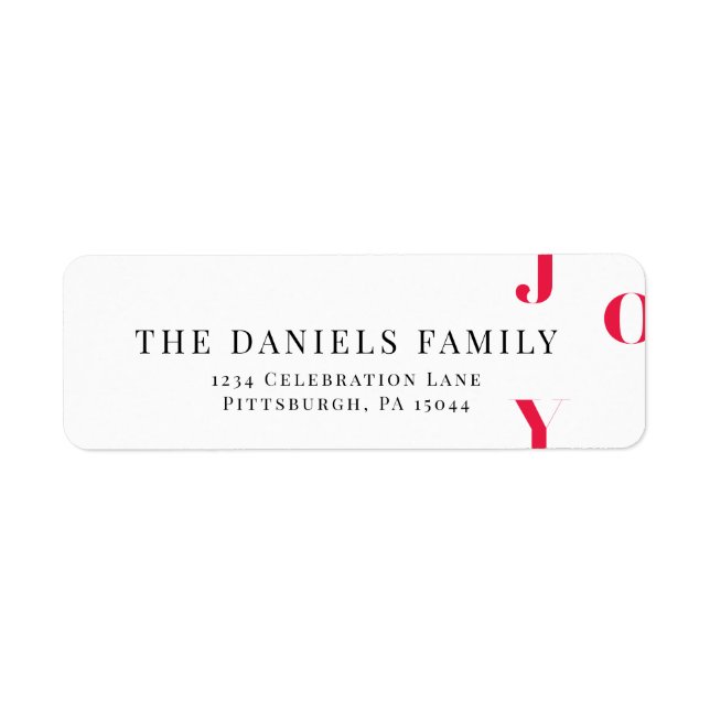 Watercolor Winter Red Joy (Vorne)