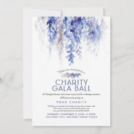 Watercolor Winterblauer Abend Wohltätigkeit Gala Einladung